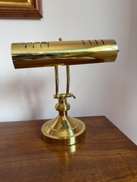 Polished Brass Adjustable Desk Or Piano Lamp