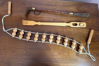 Back Scratcher, Massager, And Crocodile Show Horn