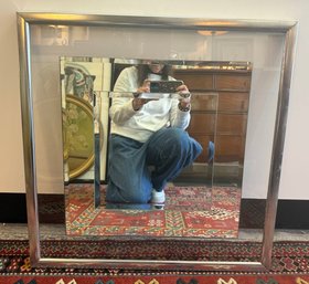 Framed Mirror By The Mitre Joint, Dated 1975.
