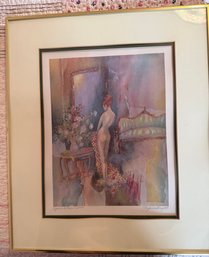 Limited Edition Lithograph By Virginia Knight Titled 'Apres Le Bain'