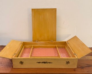 Vintage Decorative Wood Jewelry Box