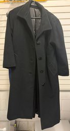 Saks Fifth Avenue Regency Pure Cashmere Long Black Coat