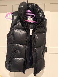 SAM. Freedom Glossy Down Puffer Vest In Black Size S