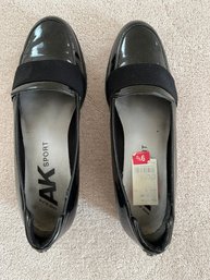 Anne Klein Sport Patent Leather Slip-on, Size 9.5