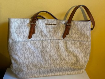 Michael Kors Bedford Logo Print Tote Bag