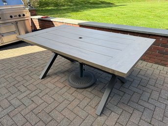 Hampton Bay Aluminum X Table