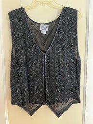 Sweet Sue Light Beaded Vest, Size 20