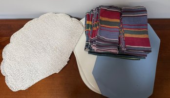 Cloth Napkins And 3- Sets Of Placemats