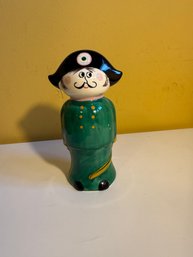 Hand-painted Italian Ceramic Military Figure Coin Bank