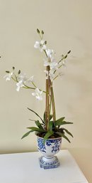 Faux Orchid In Nice Planter