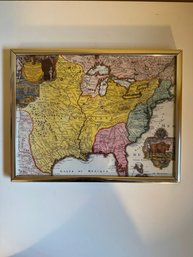 Antique French Map Of The Mississippi And Louisiana Territories.