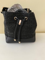 Lexi & Abbie Black Woven Purse