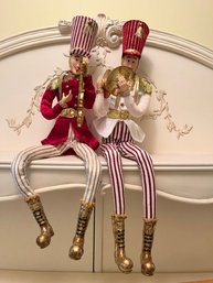 Mark Roberts Christmas Collectible Figurines Featuring A Soldier Band Playing Musical Instruments