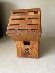 J.A. Henckels Wooden Knife Block With Multiple Slots