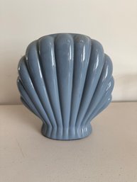 Vintage Mid-century Ceramic Seashell Vase By Abingdon Pottery
