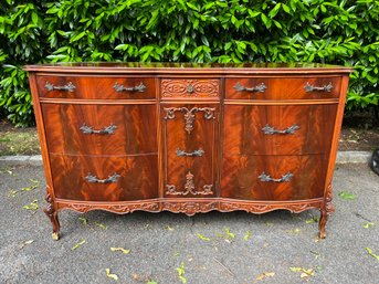 Antique Burled Mahogany Dresser