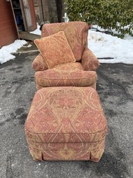 Bakers Furniture Comfy Chair With Ottoman