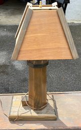 Wooden Lighthouse-esq Lamp