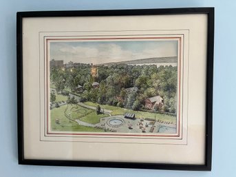 Hudson River View  Signed EOG 1968