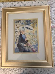 Framed Print Of Pierre-Auguste Renoir's Impressionist Painting The Umbrellas