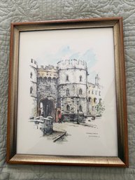 Framed Print Of Windsor Castle By Dutch Artist Jan Korthals.