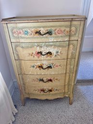 John Widdicomb Hand-painted Italian Style Bombay Tall Dresser