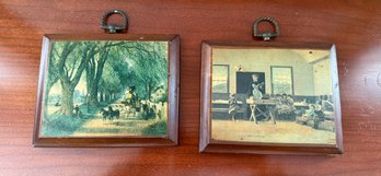 Print Of Winslow Homer's The Country School & Albert Fitch Bellows Coaching In New England Print