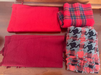 Red, Plaid Scarfs