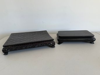 Hand Carved Wooden Stands