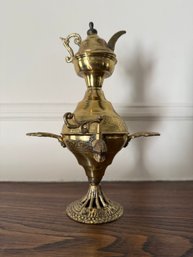 Antique Jerusalem Brass Samovar