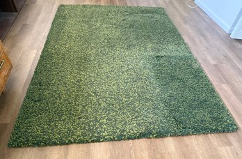 IKEA Vindum High-pile Green Shag Area Rug.