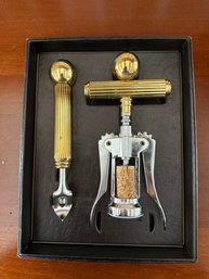 Barware Set With Gold-toned Handles And Silver-toned Mechanisms