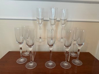 Mikasa Ballet Clear Crystal Champagne Flutes