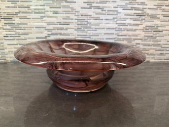 Davidson Purple Cloud Glass Bowl