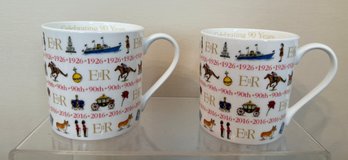 Milly Green Commemorative Mugs Celebrating Queen Elizabeth II's 90th Birthday