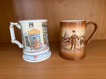 Windsor England Tankard A Haberdashery Scene & Sandland Ceramic Mug Micawber Introducing David To London