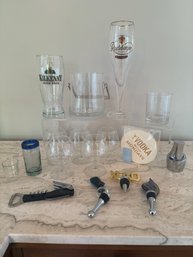 Barware: Glasses, Stoppers Coasters And More