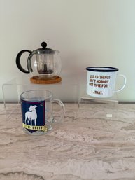 Bodum Tea Pot, Ted Lasso Mug And More
