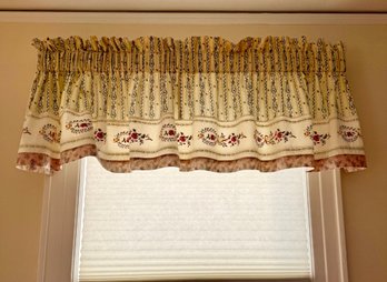 3- Floral-patterned Valance