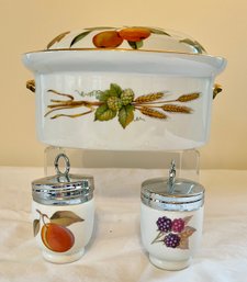Royal Worcester Egg Coddler And Lidded Casserole