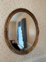 Gold Ornate Oval Mirror Not Wood