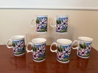 Eaton Crown Fine Bone China Made In England Daisy Cups