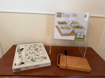 Easy Life Appetizer Tray, Buckingham Andrea Sadek Cheese Board And Wood Cheese Board