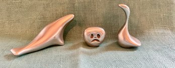 3-Vintage Mid Century MCM Hoselton Aluminum Sculpture