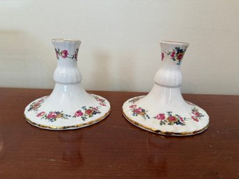 Royal Sutherland Floral Candle Holders