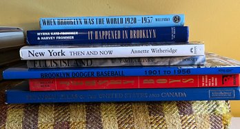 New York Coffee Table Lotto Include Brooklyn, New York Then And Now, Ellis Island, Jersey Boys, And Maps