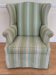 Lazy Boy Wing Back Stripe Chair