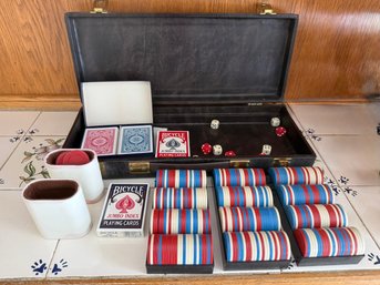 Poker Set In A Carrying Case