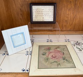 Flower Decor By Blum, Picture Frame And Designs With Scissors