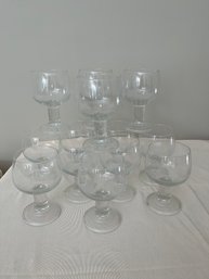 13 Glass Goblets (stackable)